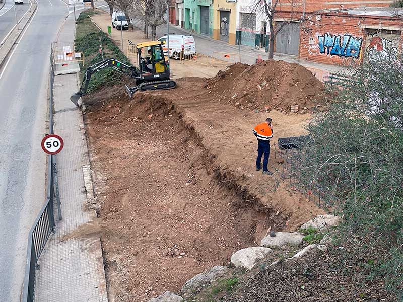 Preparación del terreno con nivelación