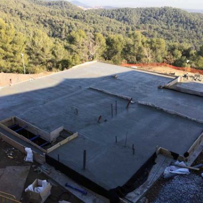 Pavimentació del forjat dels fonaments